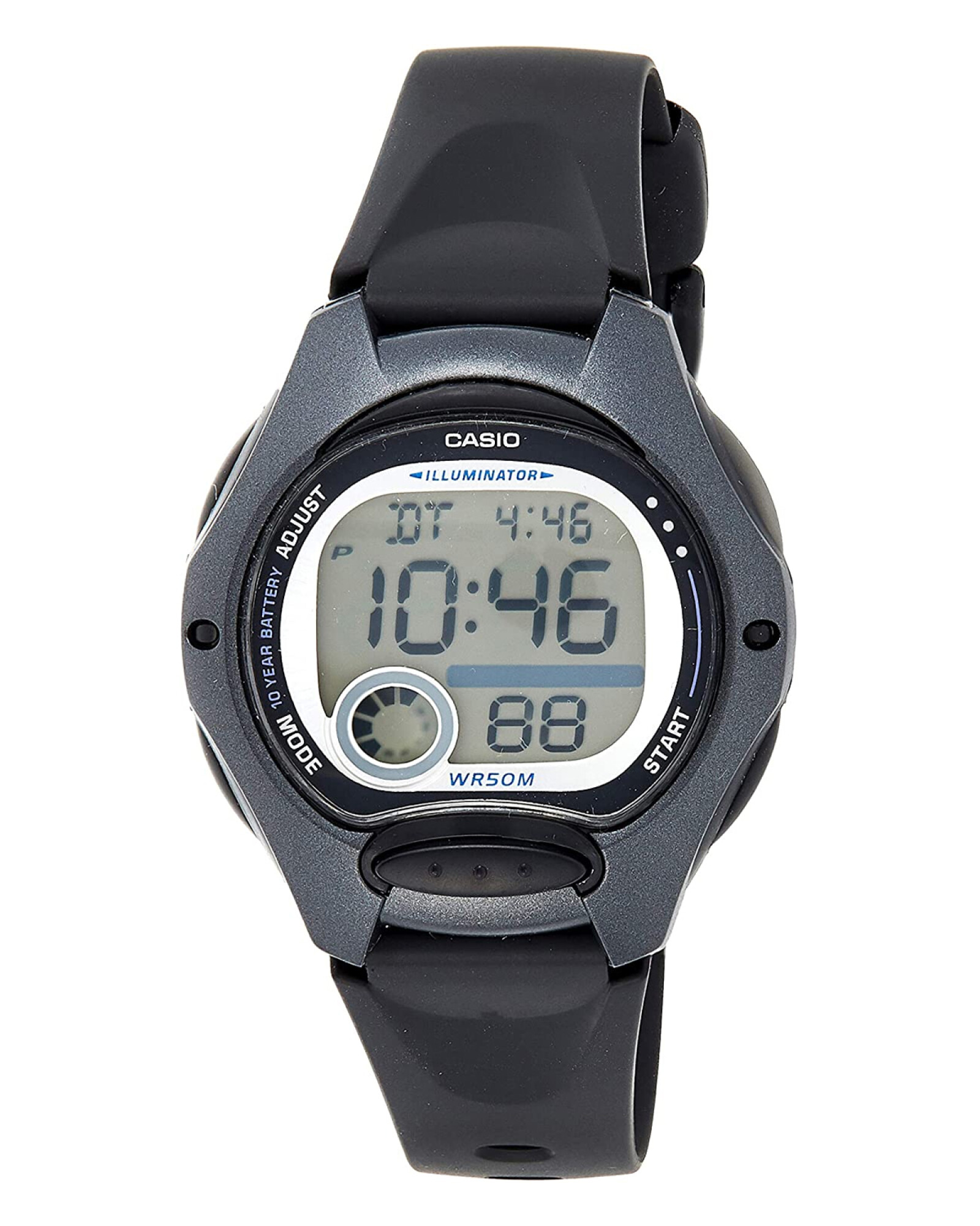 Casio Reloj retro digital digital de tamaño medio para mujer LA-680WGA-9DF,  Negro -, Vestido