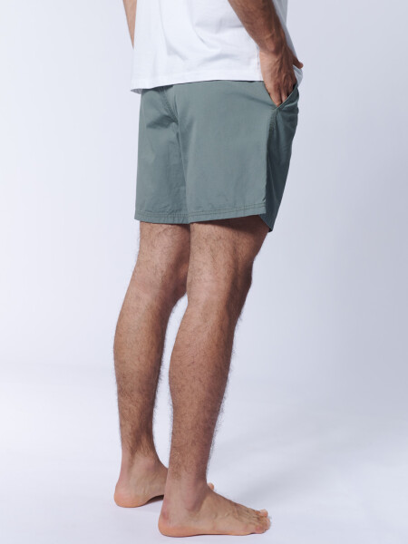 Short de baño de algodón listo Verde