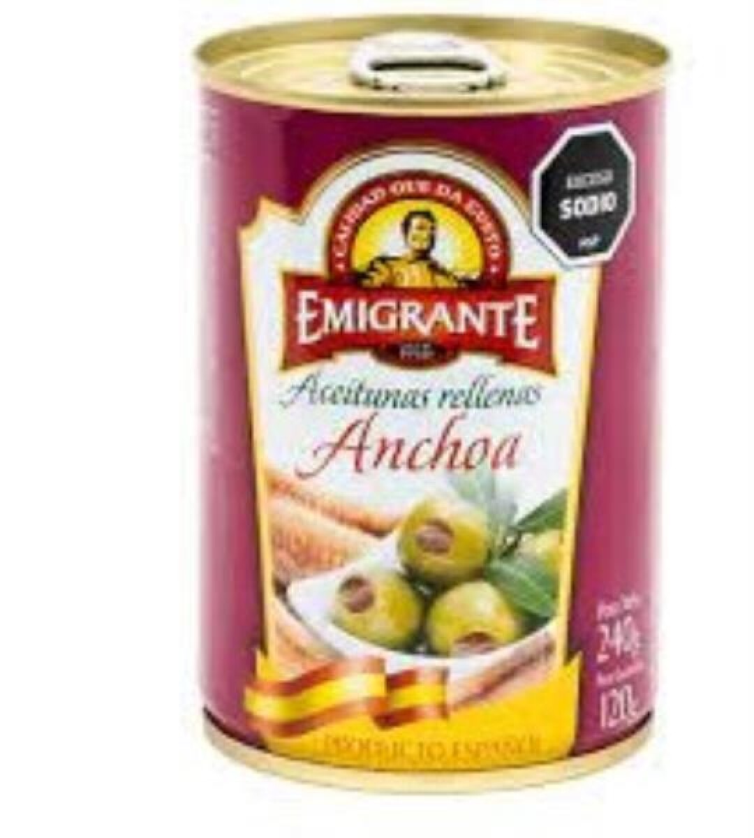 NAT-ACEITUNAS EMIGRANTE RELL/ANCHOA 240 G 