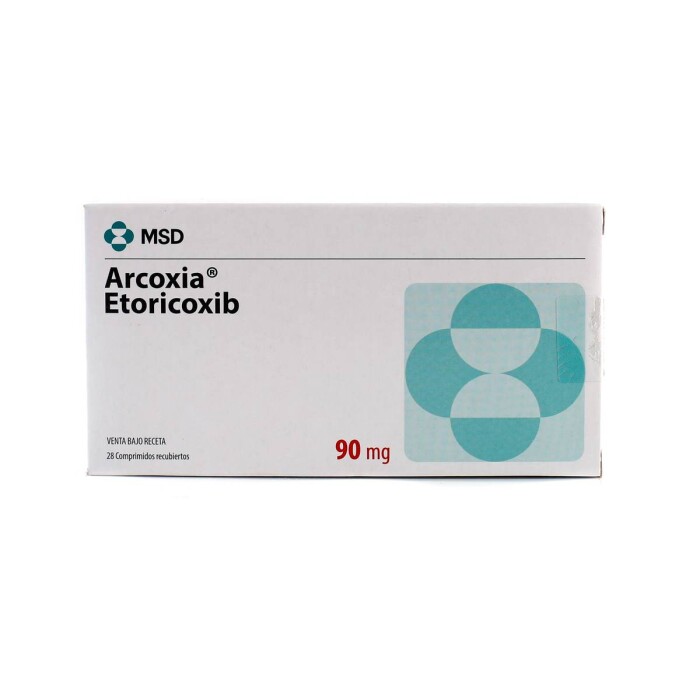 ARCOXIA 90 MG. CJ X 28 COMP. REC. única