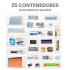 Set X 25 Organizador Contenedor Acrilico Maquillaje Apilable IMBACK Set X 25 Organizador Contenedor Acrilico Maquillaje Apilable IMBACK
