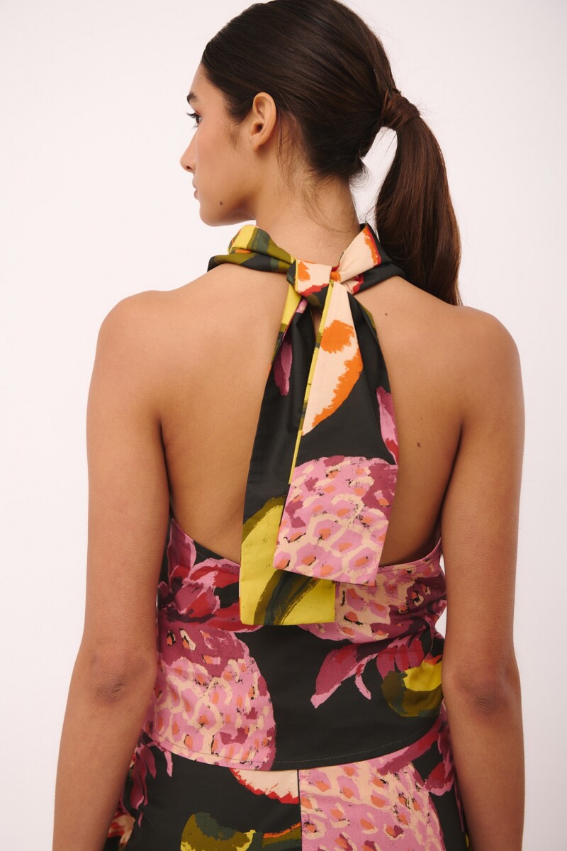TOP HALTER PRINT Multifruit