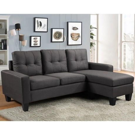 Sillon 3 cuerpos con chaise Herbie Gris