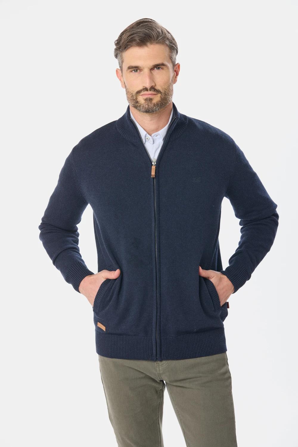 CAMPERA LANA TEJIDA Azul