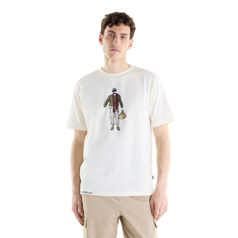Remera New Balance Varsity Gym Hombre MT6275EOAGA Beige
