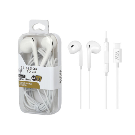 Auricular Manos Libres Bloox To Go Cableado Usb-c Auricular Manos Libres Bloox To Go Cableado Usb-c