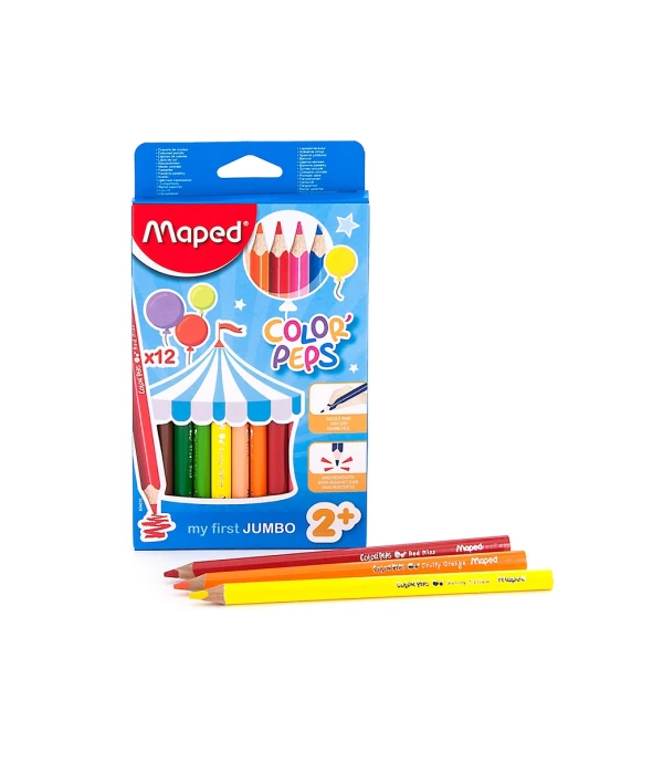LAPICES MAPED COLOR´PEPS JUMBO x12 Único