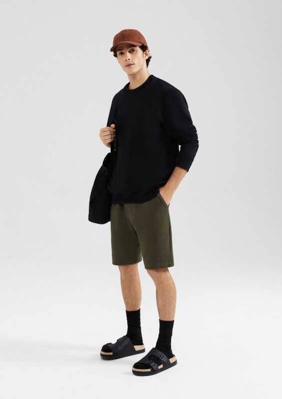 BERMUDA MASC CINZA ESCURO