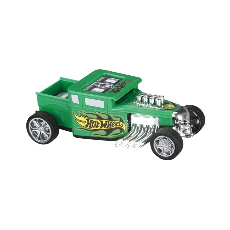 Auto a fricción Hot Wheels Pull Back Racers 13cm Verde