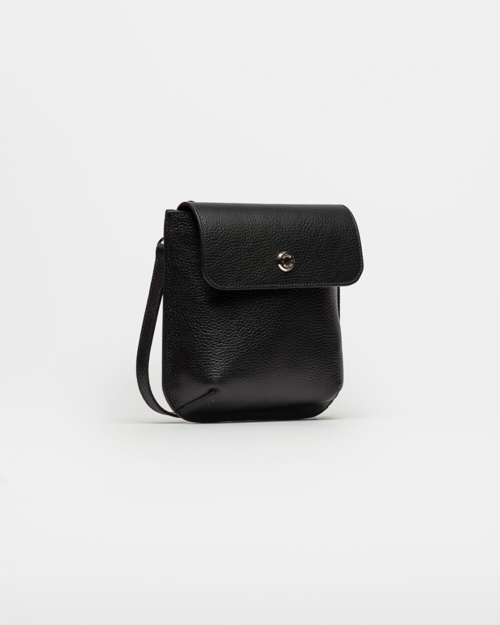 Mini Bag Liana En Cuero Graneado Negro