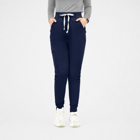 PANTALON KORI DAMA CON PUÑO azul marino