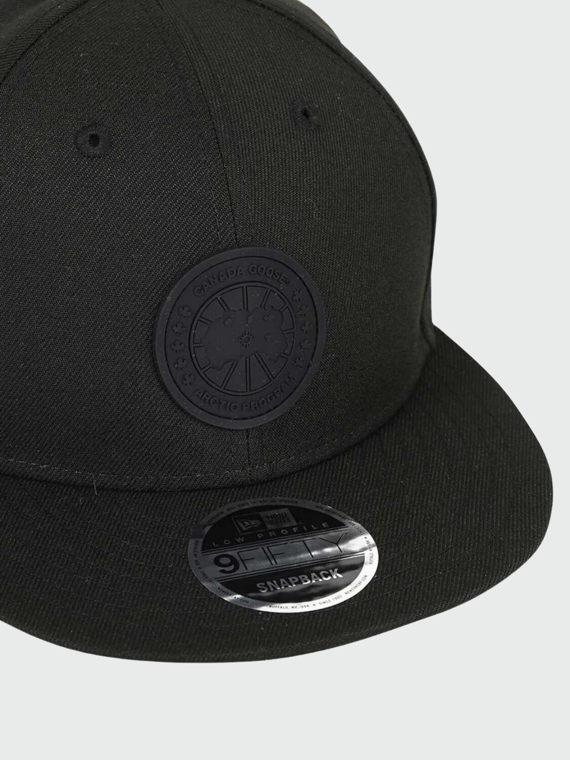 Canada Goose -Gorro de poliéster con visera, Artic disc Negro