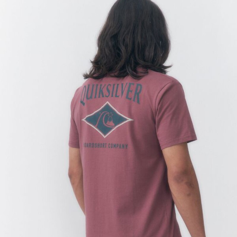 Remera Quiksilver Retro Diamond Rosa Viejo