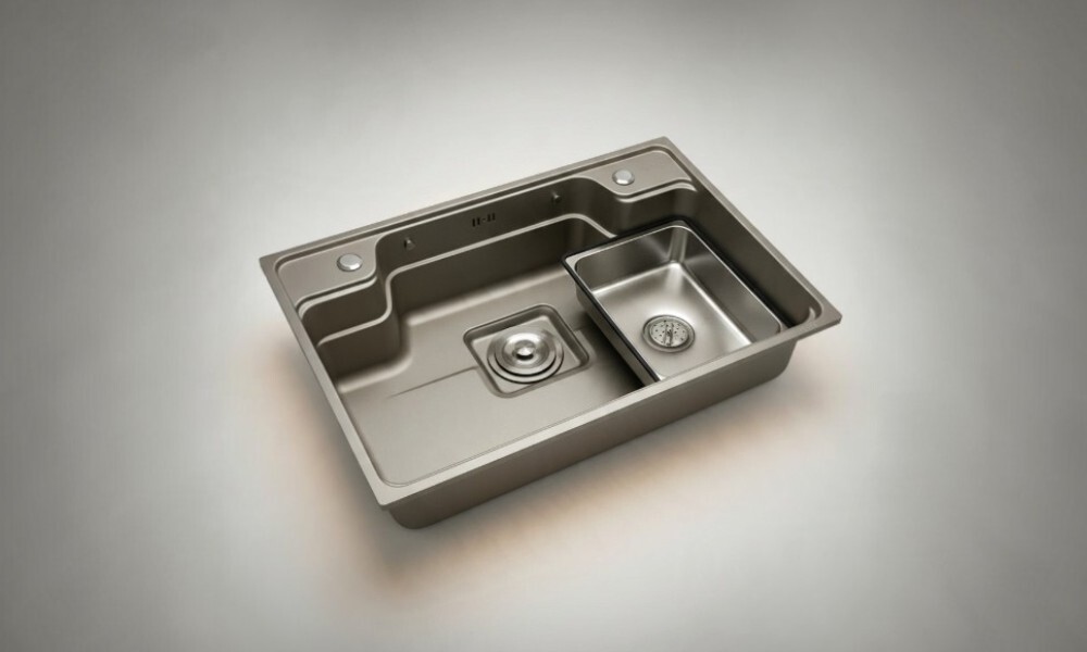 Pileta para cocina doble KC7548N14 grafito Pileta Para Cocina Doble Kc7548n14 Grafito