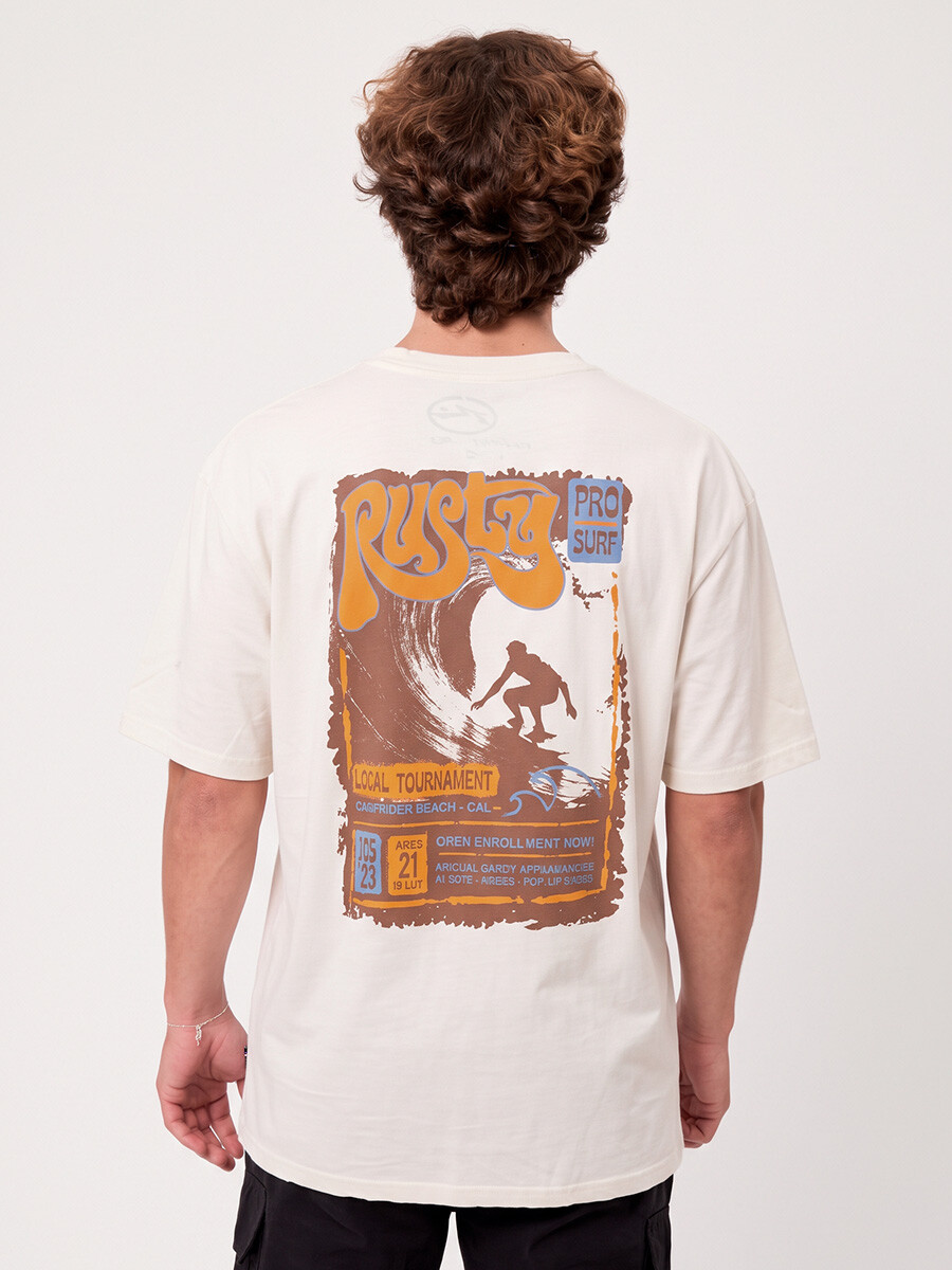 T-SHIRT OCEANA RUSTY - Blanco 