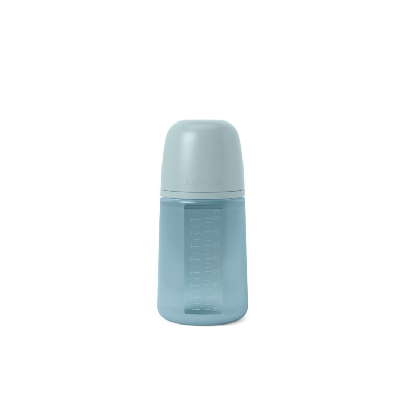 BIBSXPRO240ML3-6 Mamadera Biberon Anticolico Sx Pro Fisiologico 240 Ml 3 A 6m Suavinex - Azul