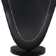 Cadena forcet en oro 18K rosa. Largo 51 cm Cadena forcet en oro 18K rosa. Largo 51 cm