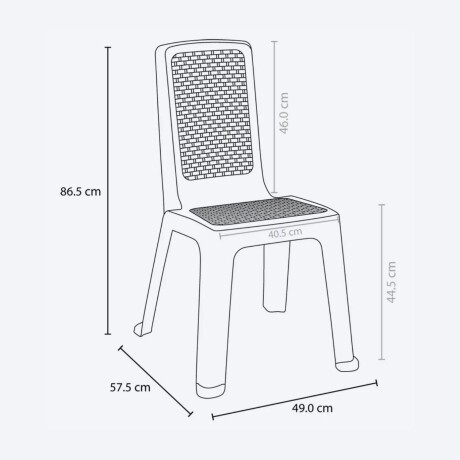 Silla Rimax Eterna Sin Brazos Wengue Silla Rimax Eterna Sin Brazos Wengue