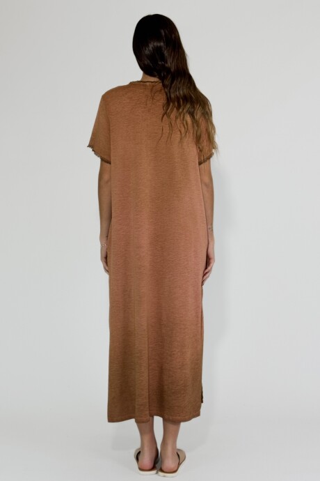 VESTIDO MARTINICA LARGO Camel