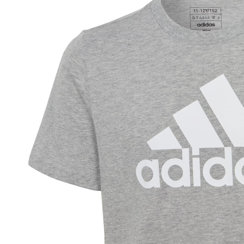 Remera Adidas de Niños - HR6379 Gris Medio-blanco