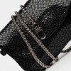 Mini Bag Viena En Cuero Snake Metalizado Negro