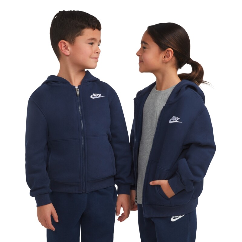 Abrigo Nike Sportswear Club Fleece Con cierre de Niños Azul