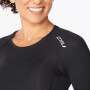 Core Compression Long Sleeve - Mujer Black/silver