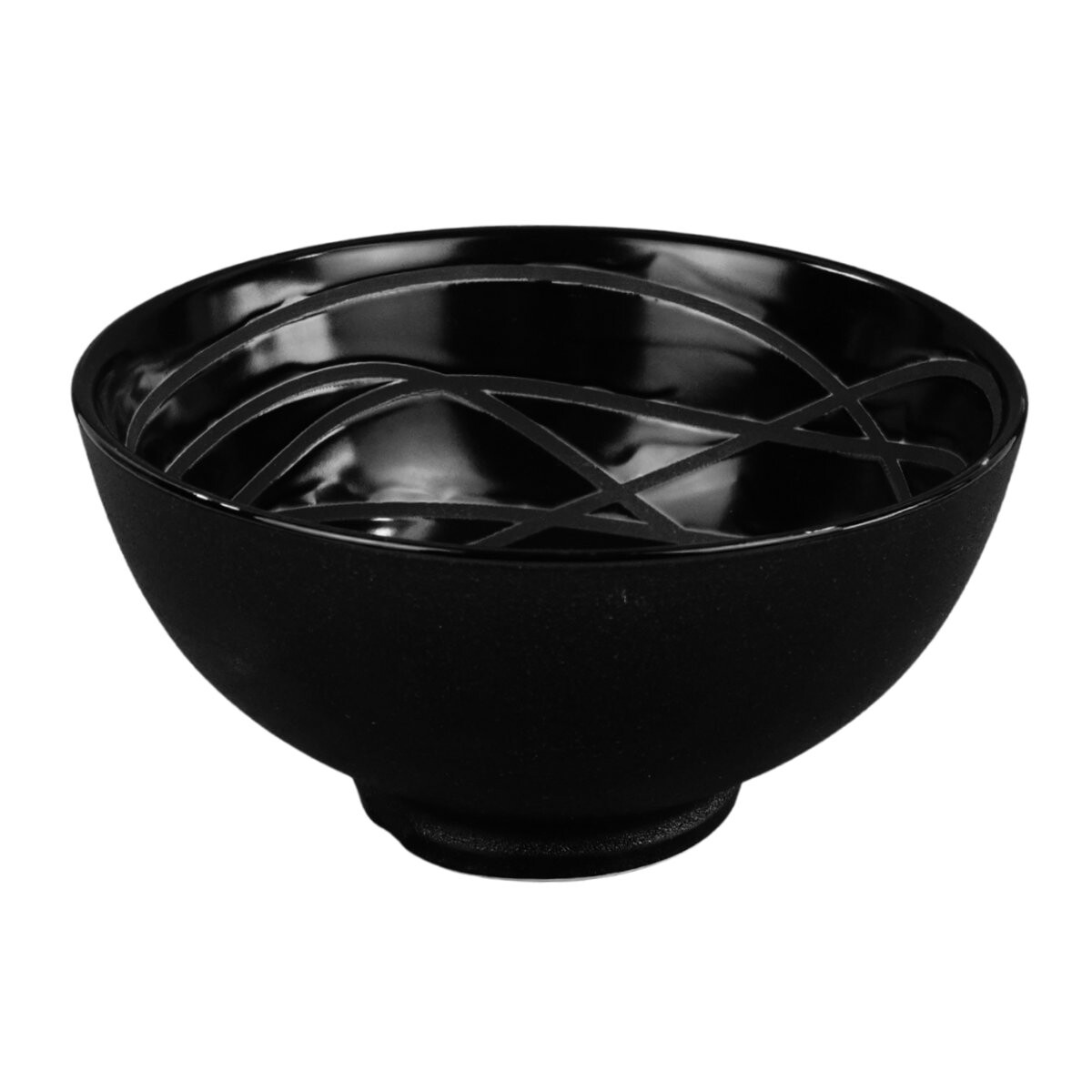 Bowl de ceramica opaco con labrado interior 