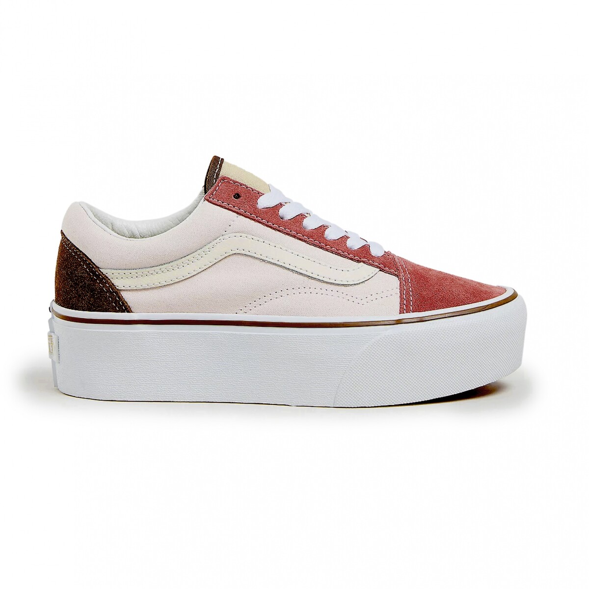 VANS OLD SKOOL STACKFORM - Beige/Brown/Orange 