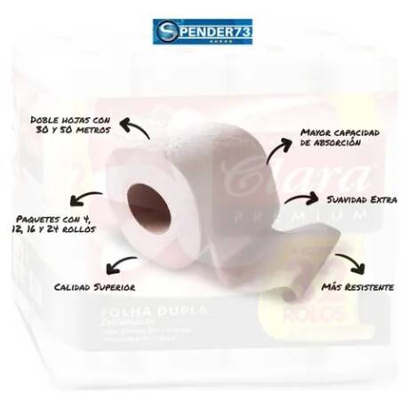 Pack X32 Rollos de Papel Higiénico Clara Premium 30M 001