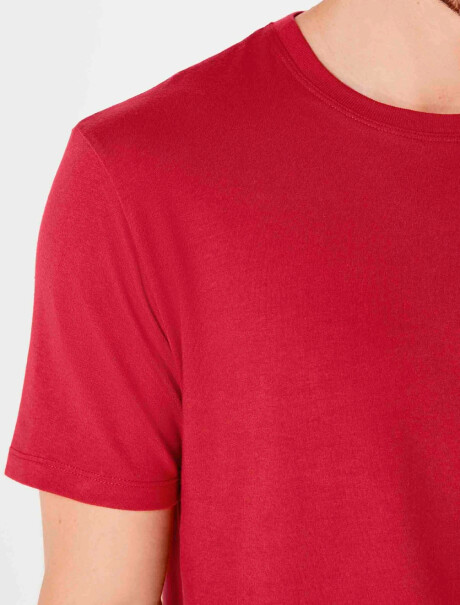 CAMISETA BÁSICA UNISSEX ROJO