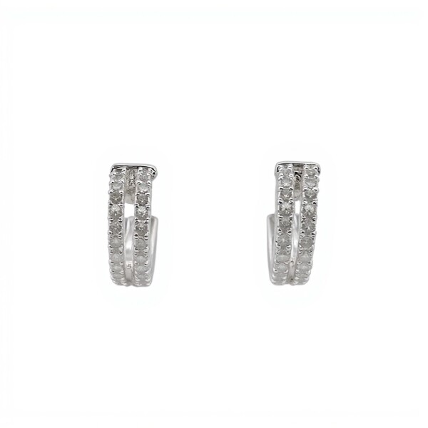 Caravanas Aro-Plata 925-Piedra zirconia-CA3015 conpiedra