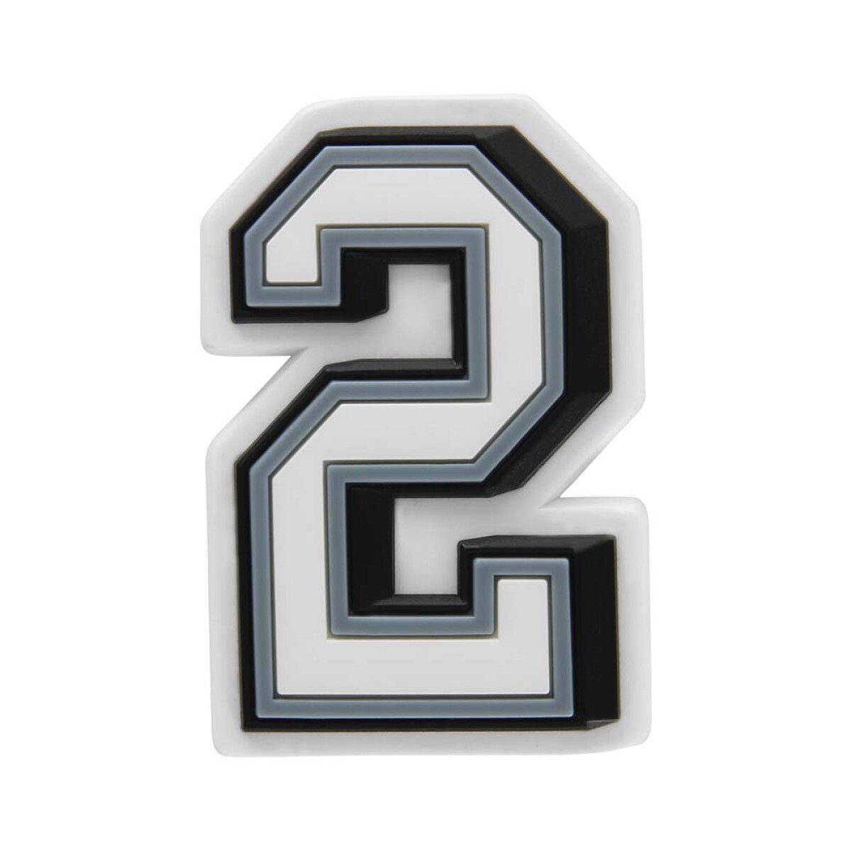 Jibbitz Number 2 Multicolor 