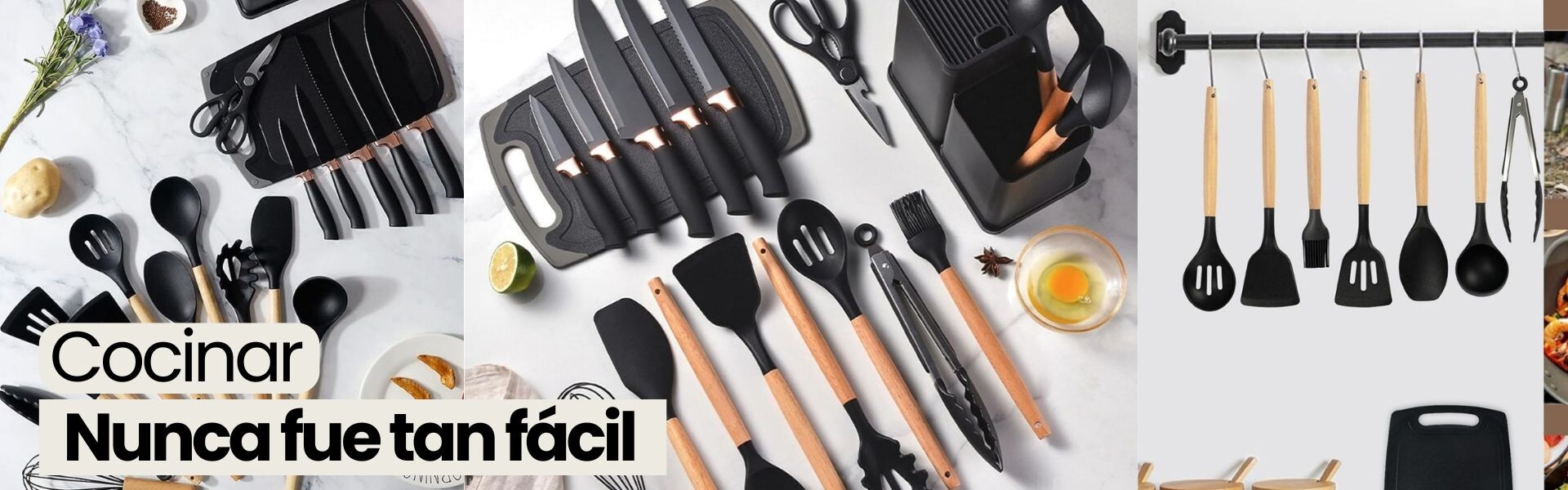 Set de Utensilios 19 Piezas con Soporte – Cocina Completa