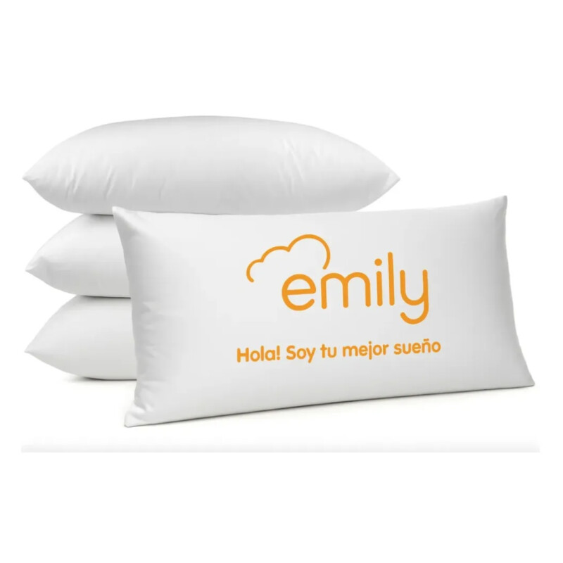 Colchon Espuma 2 Plazas Emily 17 Alta + 2 Almohadas Blanco