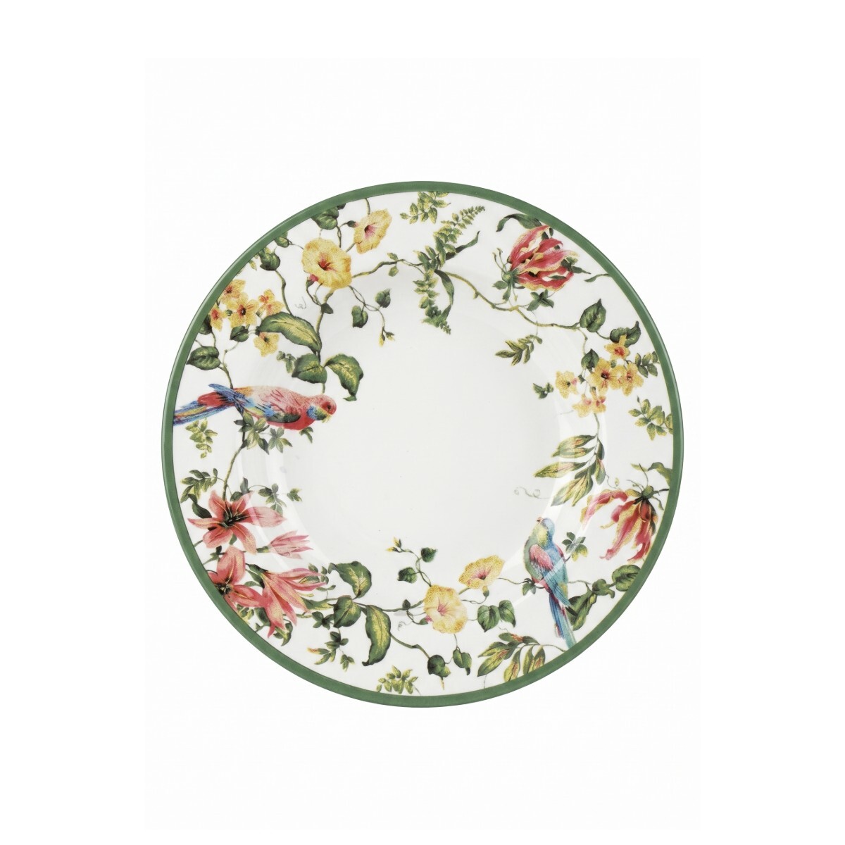 PLATO HONDO DIS AVES/FLORES HARMONY 25CM 