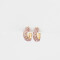 Aros Argollas Prom Argollas Con Strass - Dorado