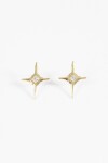 Caravanas estrellas strass dorado
