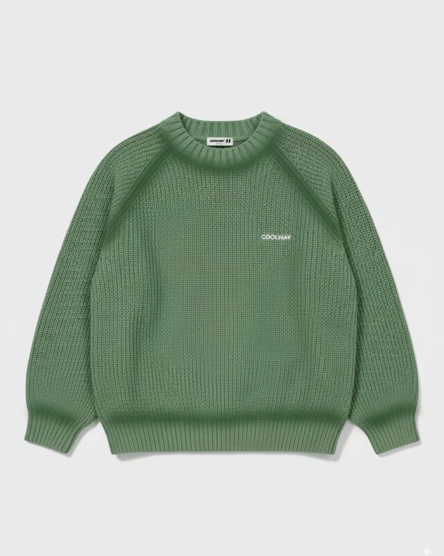 Coolway Buzo Tejido Green Knit Sweater Coolway Buzo Tejido Green Knit Sweater