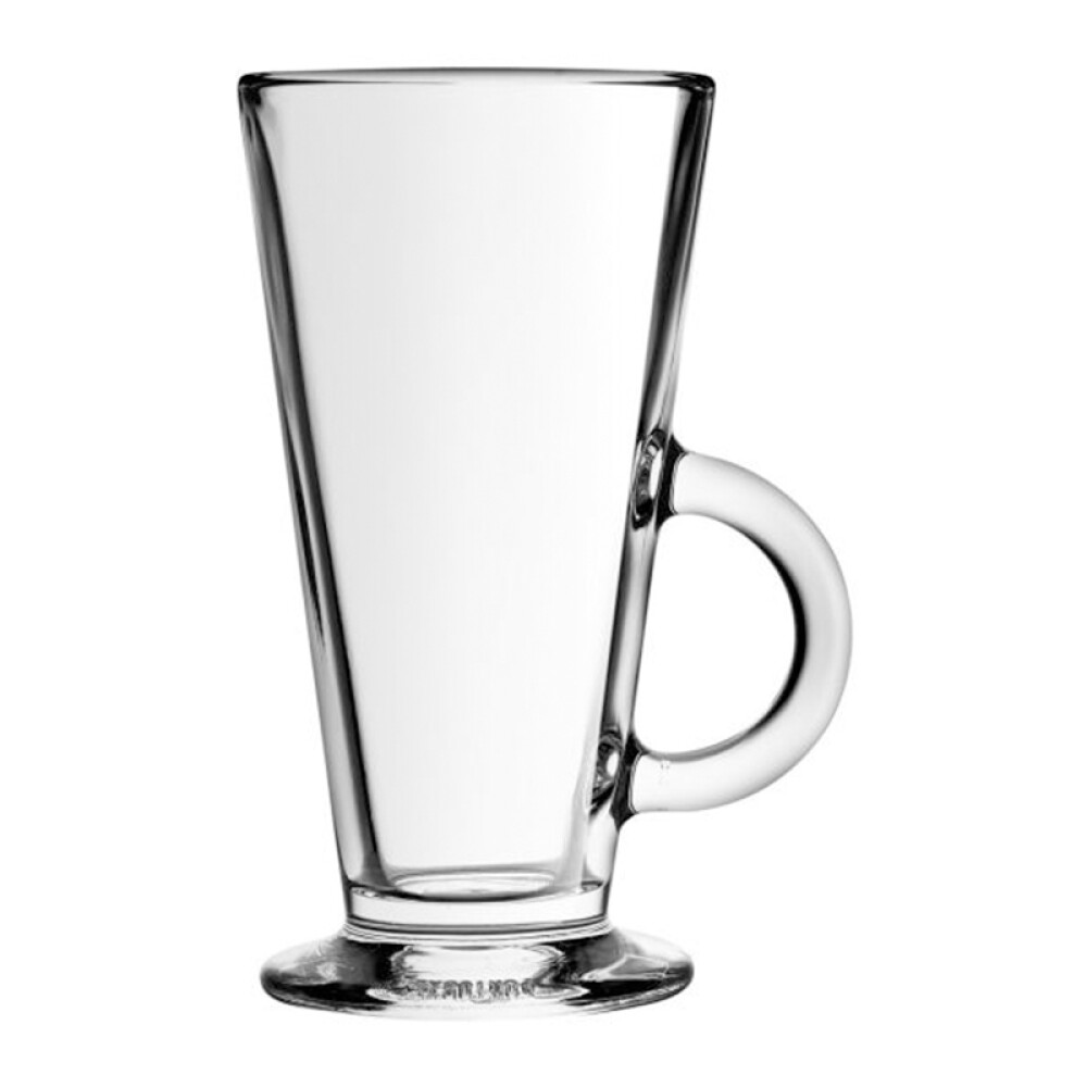 Vaso de Vidrio Irish Coffee Crisa 266 ml con Asa y Pie JARRO IRISH COFFEE 266ML CRISA