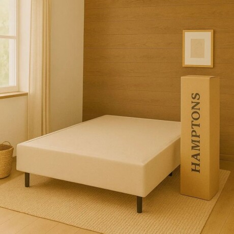 Sommier 2 plazas Hamptons Hybrid Iridium Beige