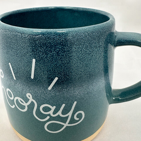 Taza de cerámica verde agua "Hooray" 354ml TV1720