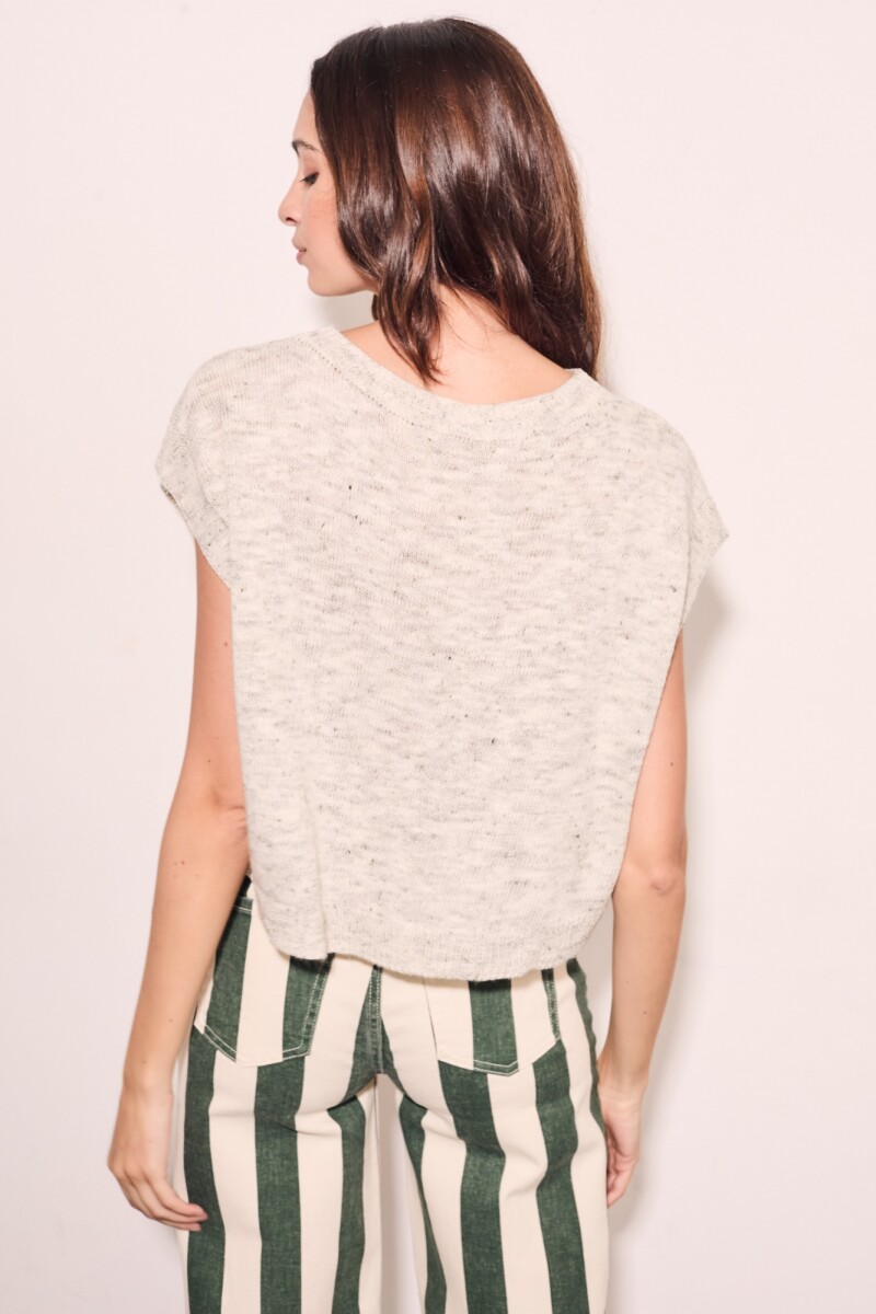 Chaleco Gris Melange