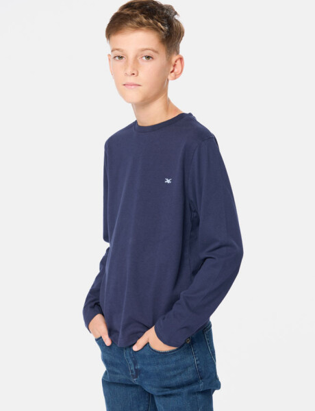 REMERA LISA Azul