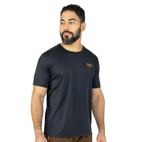 TSHIRT MEN POLY/SPX EVERLAST IRON BK M6 BLACK