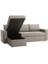Sofá cama MARSLEV chaise longue gris cl Sofá cama MARSLEV chaise longue gris cl