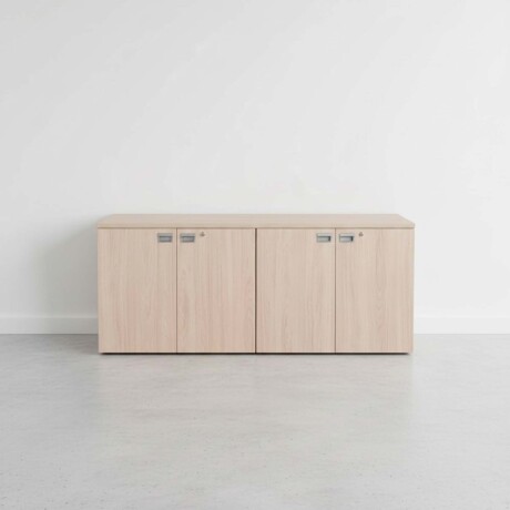 ARMARIO BAJO MADERA GRIS WORK 4 PUERTAS
