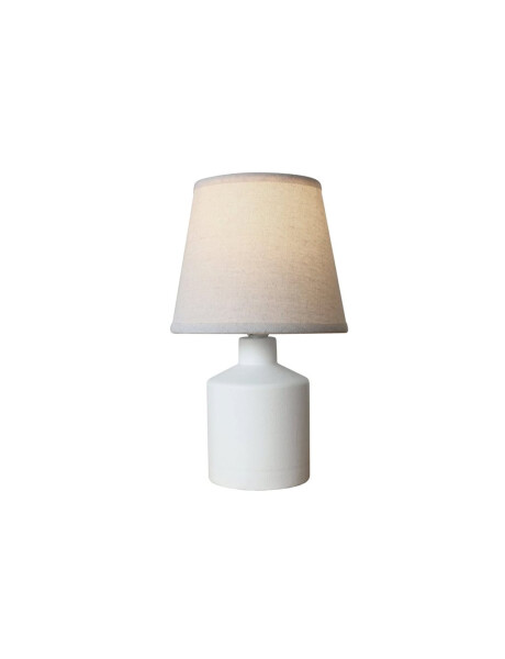 LAMPARA DE MESA CERAMICA D17x28CM RECTA BLANCO LAMPARA DE MESA CERAMICA D17x28CM RECTA BLANCO