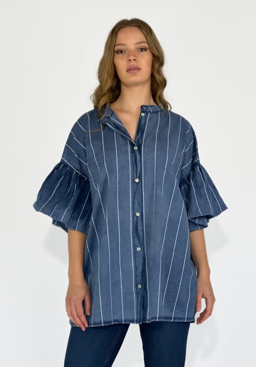 CAMISA AREZZO - AZUL 