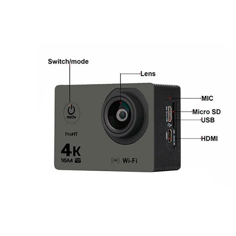 Camara de acción sports action Proht 4K 16GB wifi Camara de acción sports action Proht 4K 16GB wifi